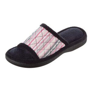 isotoner Quilted Microterry Renae Slide NWOT 6.5-7